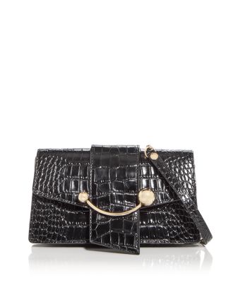 Strathberry Crescent On A Chain Leather Crossbody