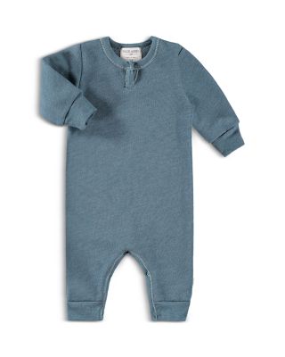 Paigelauren Unisex Henley Fleece Coverall - Baby