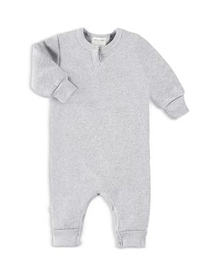 Paigelauren Unisex Henley Fleece Coverall - Baby