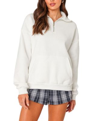 Oversized Quarter Zip Sweatshirt