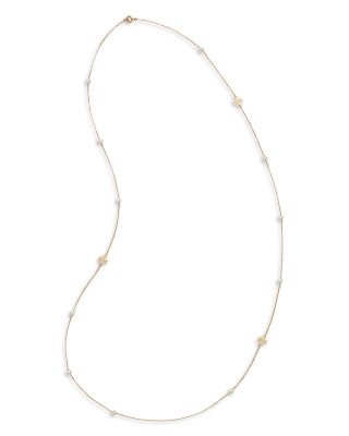 TORY BURCH Kira Pearl T ロゴ ネックレス Kira Pearl Necklace: Women's Designer Necklaces | Tory Burch