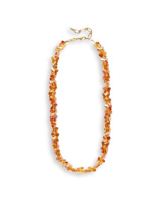 Anni Lu Crystal Butterfly Beaded Necklace, 15.55-17.32