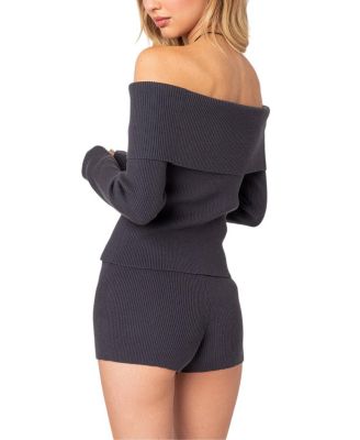 Miriam Fold Over Knit Top