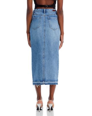 Denim Midi Skirt