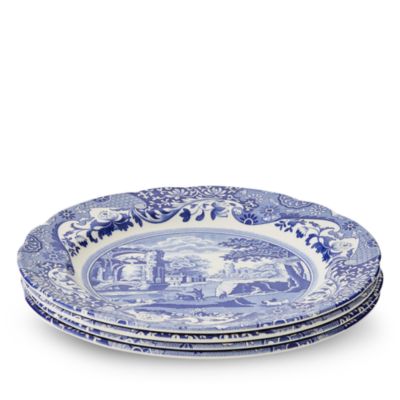 Blue Italian Dinner Plate, Set of 4