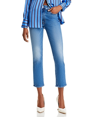 Shop Mother The Mid Rise Dazzler Cropped Jeans In Different