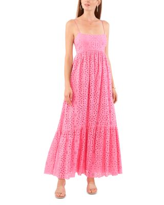 1.STATE - Scoop Neck Eyelet Maxi Dress