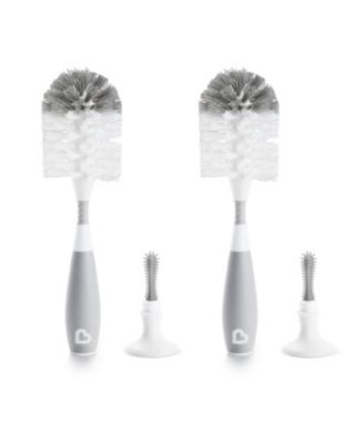 Bristle Bottle Brush, Grey, 2 Pack