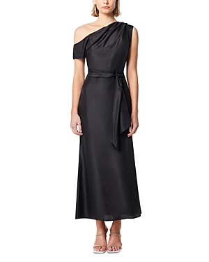 Shop Elliatt Finesse One Shoulder Dress In Black