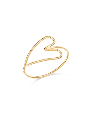 Zoe Chicco 14K Yellow Gold Classic Heart Outline Wire Ring