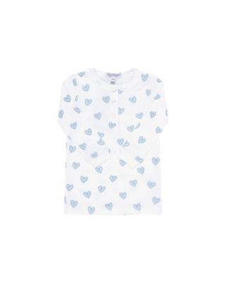 Girls' Blue Heart Print Pajama - Little Kid