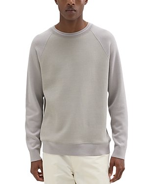 Shop Theory Scuba Wool Combo Sweatshirt In Calcite