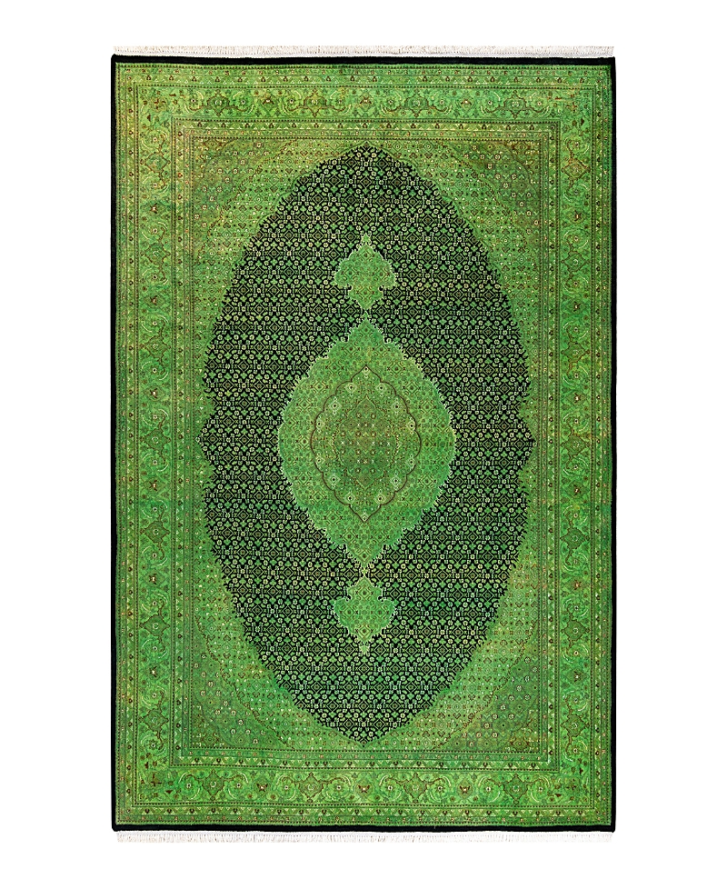 Bloomingdale's Fine Vibrance M1758 Area Rug, 6'1 X 9'3 In Green