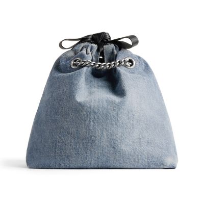 Crush Small Tote Bag Denim