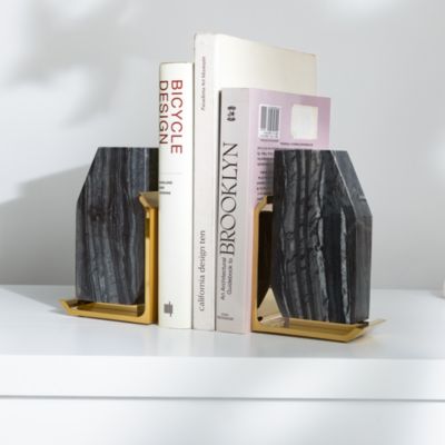 Fim Geo Bookends, Set of 2