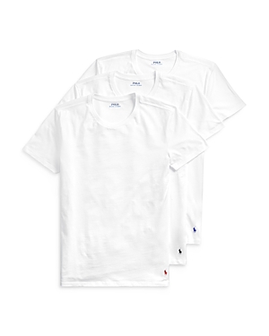 Polo Ralph Lauren Slim Fit Cotton Undershirts - Pack Of 3 In White