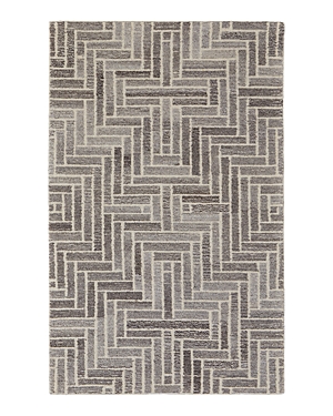 Feizy Asher 8638768f Area Rug, 5' X 8' In Taupe Gray