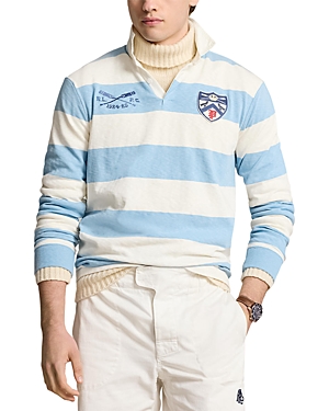 Shop Polo Ralph Lauren Striped Jersey Classic Fit Rugby Shirt In Blue