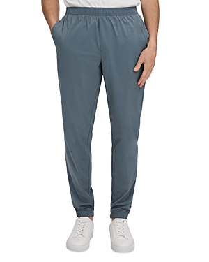 Shop Reiss Rival Nylon Blend Relaxed Fit Tech Pants In Steel Blue