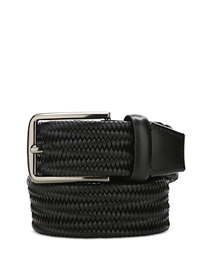 The Men's Store at Bloomingdale's Woven Leather Stretch Belt - 100% Exclusive