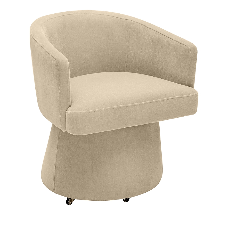 Tov Furniture Kristen Rolling Desk Chair In Taupe
