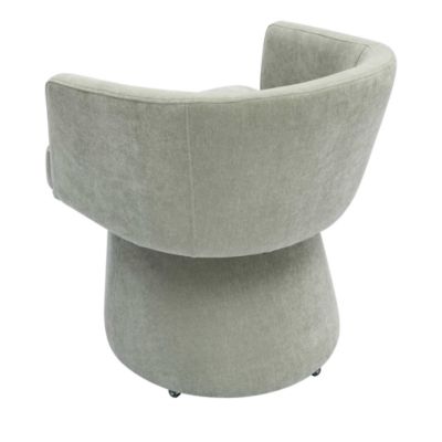 Kristen Upcycled Chenille Rolling Desk Chair