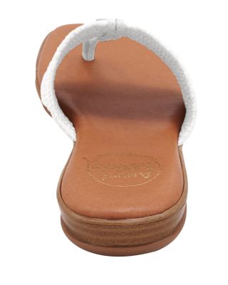 Women's Nice Slip On Woven Slide Thong Sandals