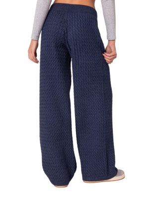 Portia Relaxed Cable Knit Pants