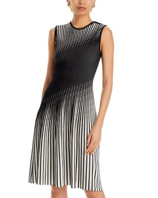 Misook - Intarsia Striped Dress