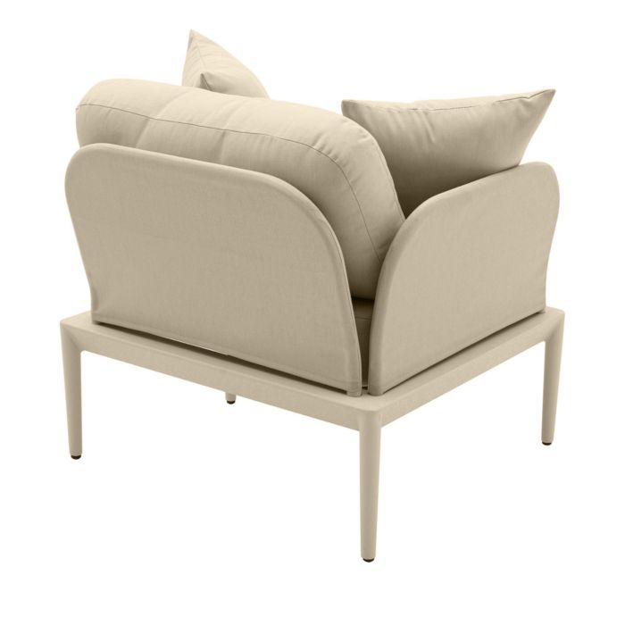 Kapri Outdoor Armchair in Taupe