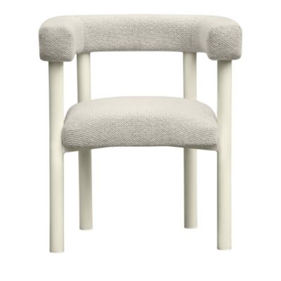  Jackie Outdoor Textured Dining Chair in Cream
