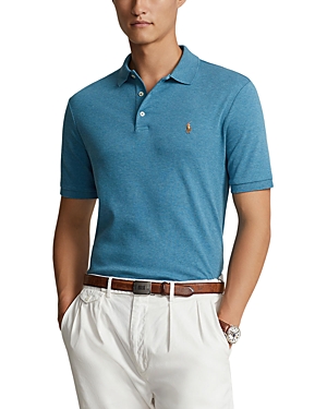 Shop Polo Ralph Lauren Classic Fit Soft Cotton Polo Shirt In Grey