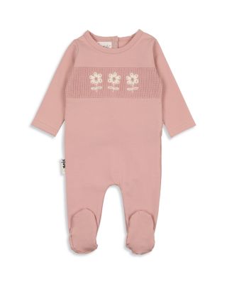 Maniere - Girls' Smocked Floral Footie - Baby