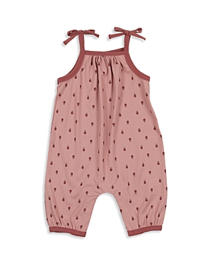 Maniere Girls' Ribbed Berry Romper - Baby, Little Kid In Mauve