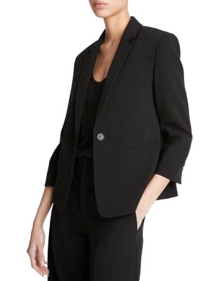 Shrunken One Button Blazer