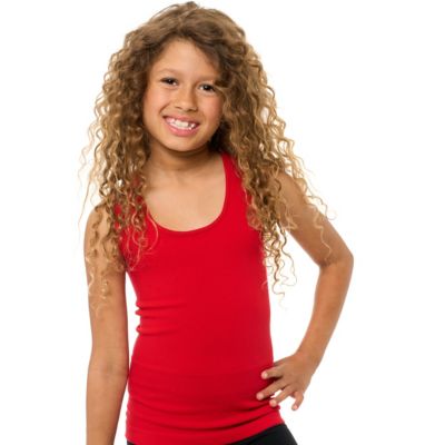  Ribbed Racer Back Tank Top - (7-10 - Big Kid