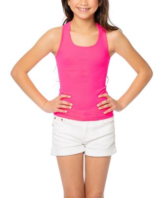 Malibu Sugar - Ribbed Racer Back Tank Top - (10-14 - Big Kid