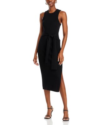 TOCCIN - Piper Sleeveless Tie Front Midi Dress