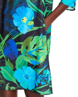 Floral Crepe A Line Dress