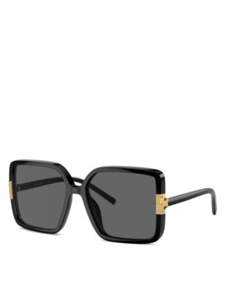 Tory Burch Flat Eleanor Square Sunglasses, 57mm  display picture 3