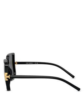 Flat Eleanor Square Sunglasses, 57mm