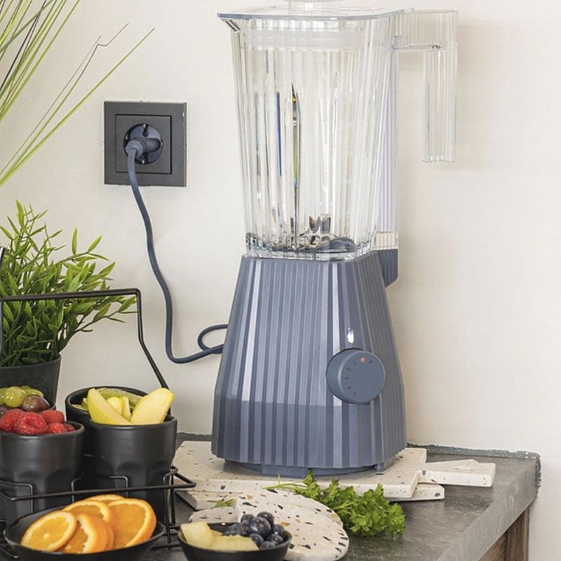 Alessi Plisse Blender In Gray