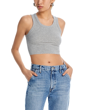 Agolde Cropped Poppy Scoop Neck Tank Top