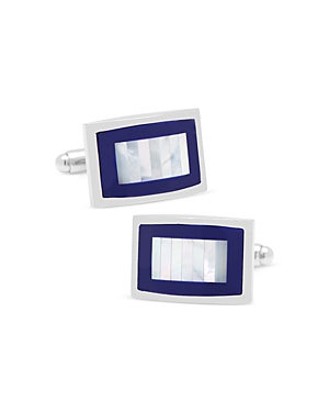 Cufflinks, Inc Mother-of-pearl And Lapis Blue Key Cufflinks In Blue