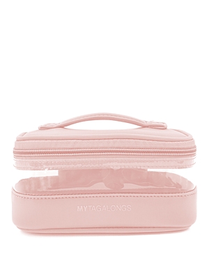 Shop Mytagalongs Mini Clear Train Case In Soft Pink