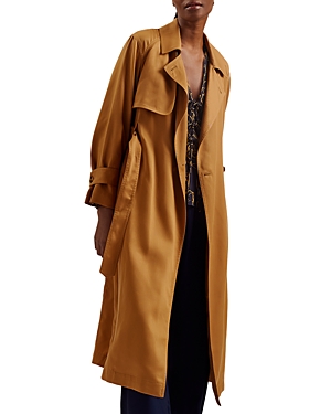 Shop Ted Baker Wrap Trench Coat In Brown