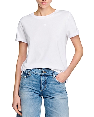 Shop Sandro Camile Tee In White