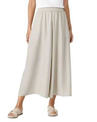 Eileen Fisher - High Rise Wide Leg Silk Pants