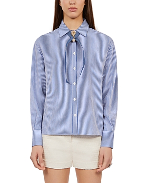 Shop The Kooples Classic Shirt In Blue