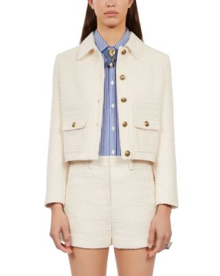 The Kooples - Cropped Tweed Jacket